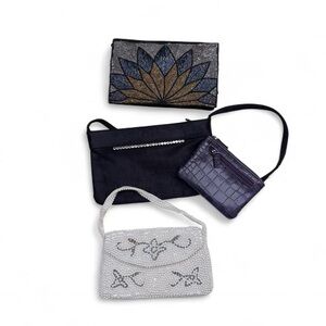 Multi-Pack Women’s Evening Bags in Black, Silver, Navy